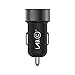 Lab C Dual USB Car Charger, 2 Port Rapid Charge - Space Grey