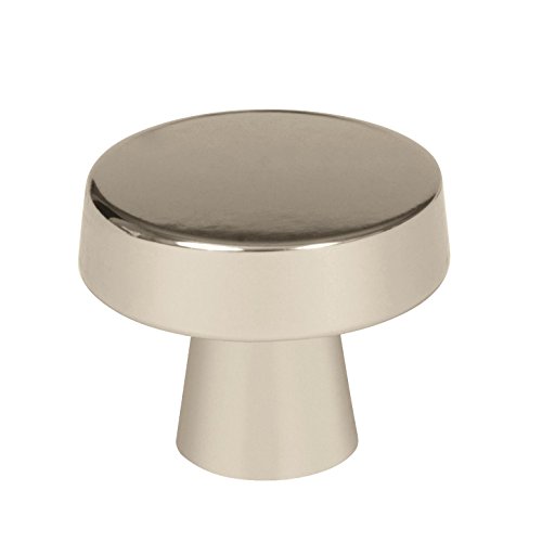 Amerock | Cabinet Knob | Polished Nickel | 1-5/8 inch (41 mm) Diameter | Blackrock | 1 Pack | Drawer Knob | Cabinet Hardware