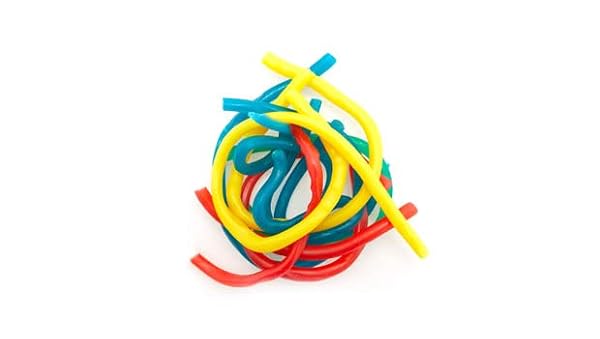 YUPIK LICORICE LACES, 2.2 LB (35.2 OZ), MULTICOLORED, SWEET FLAVOR, CHEWY, SPAGHETTI-LIKE CANDY, FUN TREAT, DELICIOUS SNACK, IDEAL FOR GIFTING & DECORATING