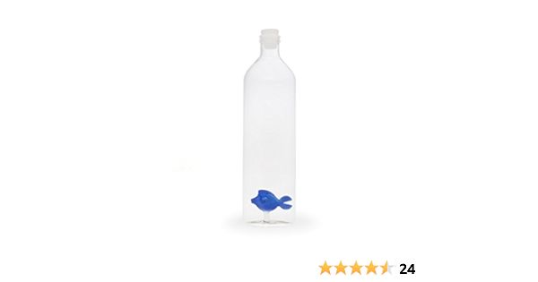 Balvi Botella Blue Fish con Figura en Forma de pez Azul de ...