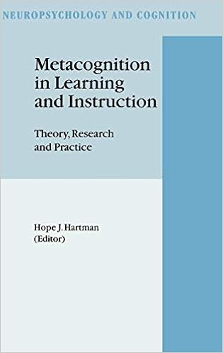 Metacognition In Learning And Instruction Theory Research - 