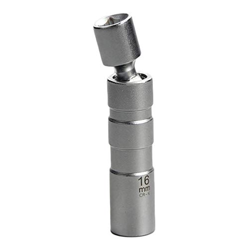 QISF 14MM & 16MM Thin Wall Magnetic Swivel Spark Plug Socket - 3/8-Inch Drive 12-Point Spark Plug Socket Removal Tool - Swivel Extension Permits Access to Most Confined Areas - Thumbnail 6