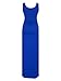 Womens Sleeveless Side Ruched Split Bodycon Maternity Maxi Dress Slim Round Neck Casual Pregnancy Tank Dress Royal Blue