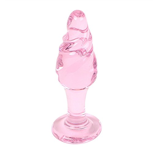 1pc/4pcs Pink Crystal Glass Dildo Simulation Penis Women G-Spot Masturbation Anal Plug Couples Sex Tool