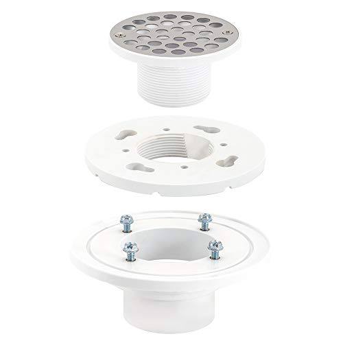 EZ-FLO 2 Inch x 3 Inch PVC Low Profile Floor and