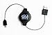 Tera Grand - Retractable USB 2.0 A to Micro B Cable, Extends to 4 ft. for Smartphones or Tablets using Micro B Bus Power