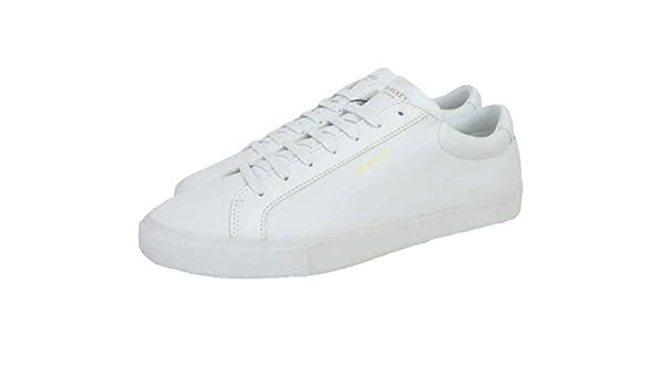 mens white leather trainers