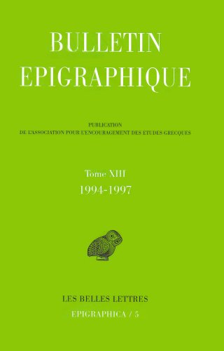 Bulletin épigraphique