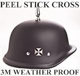 2 Motorcycle Helmet Peel and Stick on Metal Crosses Full Weather Rust and Fade Proof Usa Made Helmet and Spike Not Included but 2 Crosses Are