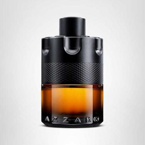 Azzaro The Most Wanted Parfum - Colonia intensa para hombre - Fragancia picante y seductora para una cita nocturna - Uso duradero - Perfumes de lujo irresistibles para hombres - Tamaño completo, 3.3 fl. Onz