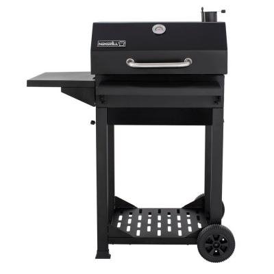Nexgrill Cart-Style Charcoal Grill with Foldable shelves, Black - Thumbnail 4