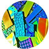 1-ounce Dichroic Bits and Pieces 96 COE Fusible Glass, Assorted Colors