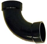 Genova Products 83830 ABS-DWV 90-Degree Long Sweep Elbows, 3