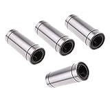 Z-COLOR 4Pcs LM8LUU 8mm 8x15x45mm Longer Linear Motion Ball Bearings For CNC