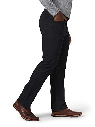 Wrangler Men's Authentics Straight Fit Twill Pant Caviar Size 38w X 32l ...