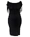 Lalagen43;Hot43; Women's Off Shoulder Tassel Plus Size Bodycon Dress