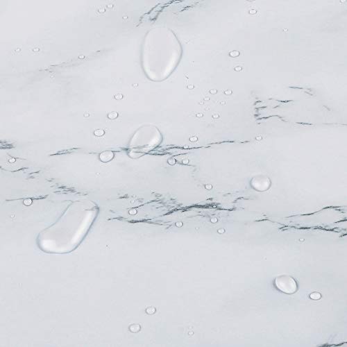 Hatoku Marble Contact Paper 17.71 inch X 196.85 inch Decorative Self-Adhesive Film Removable Granite Gray, White Roll Kitchen Countertop Cabinet Furniture is Renovated Thick Waterproof PVC - Thumbnail 2