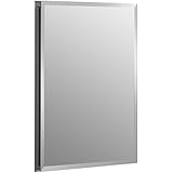 KOHLER K-CB-CLR1620FS Frameless 16 inch x 20 inch Aluminum Bathroom Medicine Cabinet; ; Recess Installation Only