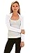 Red Hanger Women Bolero Long Sleeve Shrug Crop Top, White-XL