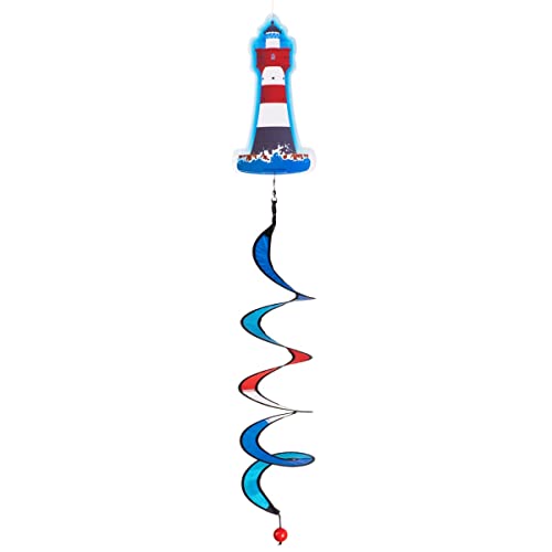 CIM Wind Spinner - North Sea Twister - UV Resistant and Weatherproof - Spiral Diameter: 10 cm, Length: 75 cm - with ball bearing Swivel and hook
