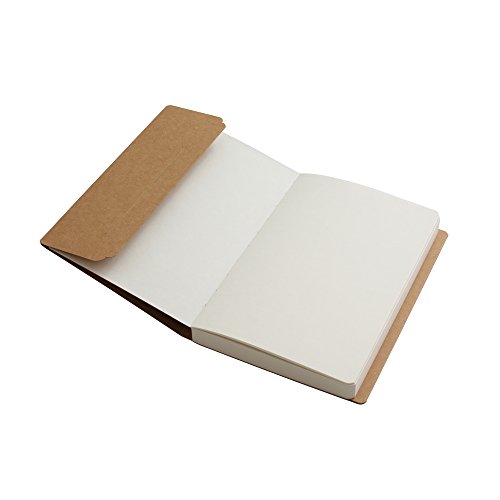 Kraft Cover Blank 100g Full Wood Paper Sketch Book - 112 Sheets / 224 Pages - 140 Millimeters by 210 Millimeters - 350gsm Kraft Paper
