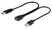 zdyCGTime USB 3.0 Extender Cable USB 3.0 Female to USB 3.0 & USB 2.0 Male Extra Power Data Y Splitter Charger Extension Cable(33CM/13inch) primary