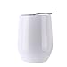 Chige 9 oz Stainless Steel Stemless Wine Glasses Tumbler Sippy Cup with Lid, Vacuum Double-insulated Heat Preservation Outdoor Travel Office Drinkware for Coffee, Wine, Cocktails, Ice Cream, Beverage