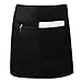 Rotanet Poly Cotton Waist Apron-Kitchen Cooking Restaurant Bistro Craft Garden Half Aprons with 3 Pockets for Men, Women, Chef, Baker, Servers, Waitress, Waiter, Craftsmen (Black)