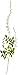 HEYBEE 12 Piece Artificial Silk Wisteria Vine Rattan Hanging Flower for Fairy Romantic Wedding Décor, White