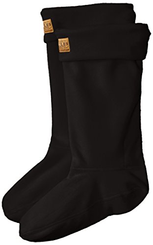 Joules Women's Welton Rain Boot Socks, Black, Medium