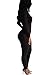 Pink Queen Women's Winter Long Sleeve High Neck Bodycon Pants Jumpsuits Rompers