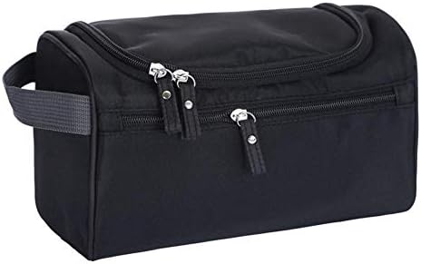Washbags for Ladies & Men, Weekend Bag Women Zip Up Travel Pouch Medicine Bag Organiser Electronic Accessory Bag Large Capacity Portable, Cosmetic Makeup Beauty Bag Handbag Tote Bag Waterproof, Black.