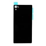 LUVSS New Back Glass Replacement for Sony Xperia Z2 L50w D6502 D6503 Rear Cover Glass Panel Case Housing with Adhesive Preinstalled Repair Part (Black)