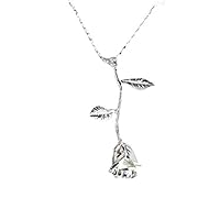 Tuscom Rose Pendant Necklace Gift for weddings,Christmas,Mom,Pretty Girl,Graduation,Mother