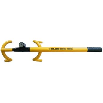 The Club 3000 Twin Hooks Steering Wheel Lock, Yellow