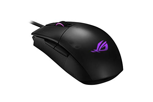 ASUS ROG Strix Impact II ergonomische Gaming-Maus (beidhändig, 6200 DPI, leichtes Design, Aura Sync RGB Beleuchtung) schwarz