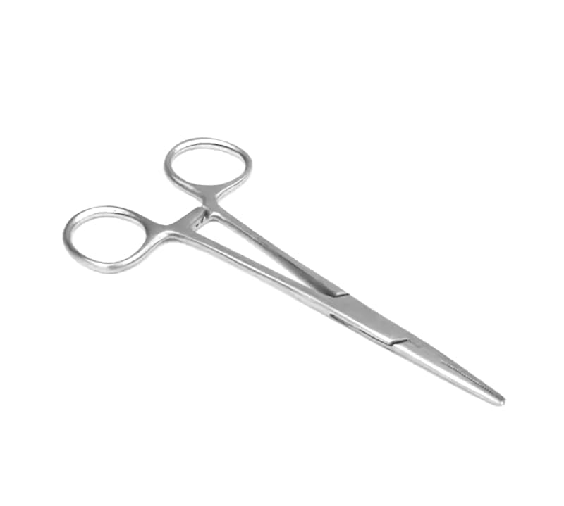 Kelly Forceps, 15cm Pet Grooming Ear hair Puller, Jewellery Tool, Body Piercing Tools, (Silver, Large Straight)