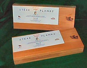 Western Red Cedar Steak Planks 6 x 15 x 1/2 inch thick (Case of 24)