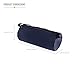 DMI Lumbar Roll Back Support Cushion Pillow - Foam Lumbar Cushion with Cover and Strap, Navy