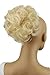 CAISHA Voluminous Bun Hairpiece Hair Bun Scrunchie Hepburn Bun Extension Wavy Platinum Blonde D13