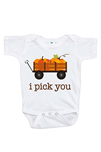 Custom Party Shop Unisex Baby I Pick You Onepiece 6-12 Months Orange and Brown