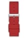 GUESS Women's Stainless Steel Silicone Casual Watch, Color: Red (Model: U0911L9)