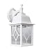 LIT-PaTH Outdoor LED Wall Lantern as Porch Light, 11W (100W Equivalent), 1000 Lumen, Aluminum Housing Plus Glass, Matte White Finish, Outdoor Rated, ETL and ES Qualified