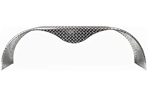 TRAILER-FENDERS.COM 68x10-3/4 Aluminum Tread Plate Trailer Fender - Tandem Axle Teardrop (One Pack)