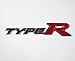 Honda Type R Chrome Logo Black Red Sign Emblem Decal Civic Accord Integra