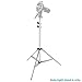 Neewer Stainless Steel Light Stand of 1/4 inch, 78.7 inches/200 Centimeters Foldable and Portable Heavy Duty Stand for Studio Softbox, Monolight and Other Photographic Equipment (Silver)