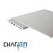 CERTIFIED CharJenPro PREMIUM MacBar Adapter+ for Apple Macbook Pro 2016 / 2017 - 40GB/S Thunderbolt 3 port 5K@60Hz, USB-C data, 2 USB 3.0, SD and Micro SD Card Readers (Silver)