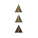 Ling's moment Gold Triangle Bunting Garland Geometric Banner Gilded Triangle Garland, Tribal Trend for Nursery, Mantel, Bridal Shower, Birthday, Christmas, 2-Sided Gold Metallic Cardstock,10 Feet