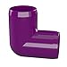 FORMUFIT 1” 90 Degree Elbow Furniture Grade PVC Fitting in Purple, Made in USA, UV-Resistant, Impact-Proof, 1.315” Actual Socket Diameter (Pack of 4) - F00190E-PU-4