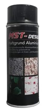 MST-Design Aluminium Grau Spraydose Haftgrund Grundierung Farbe Lackspray Rostschutz 400ml